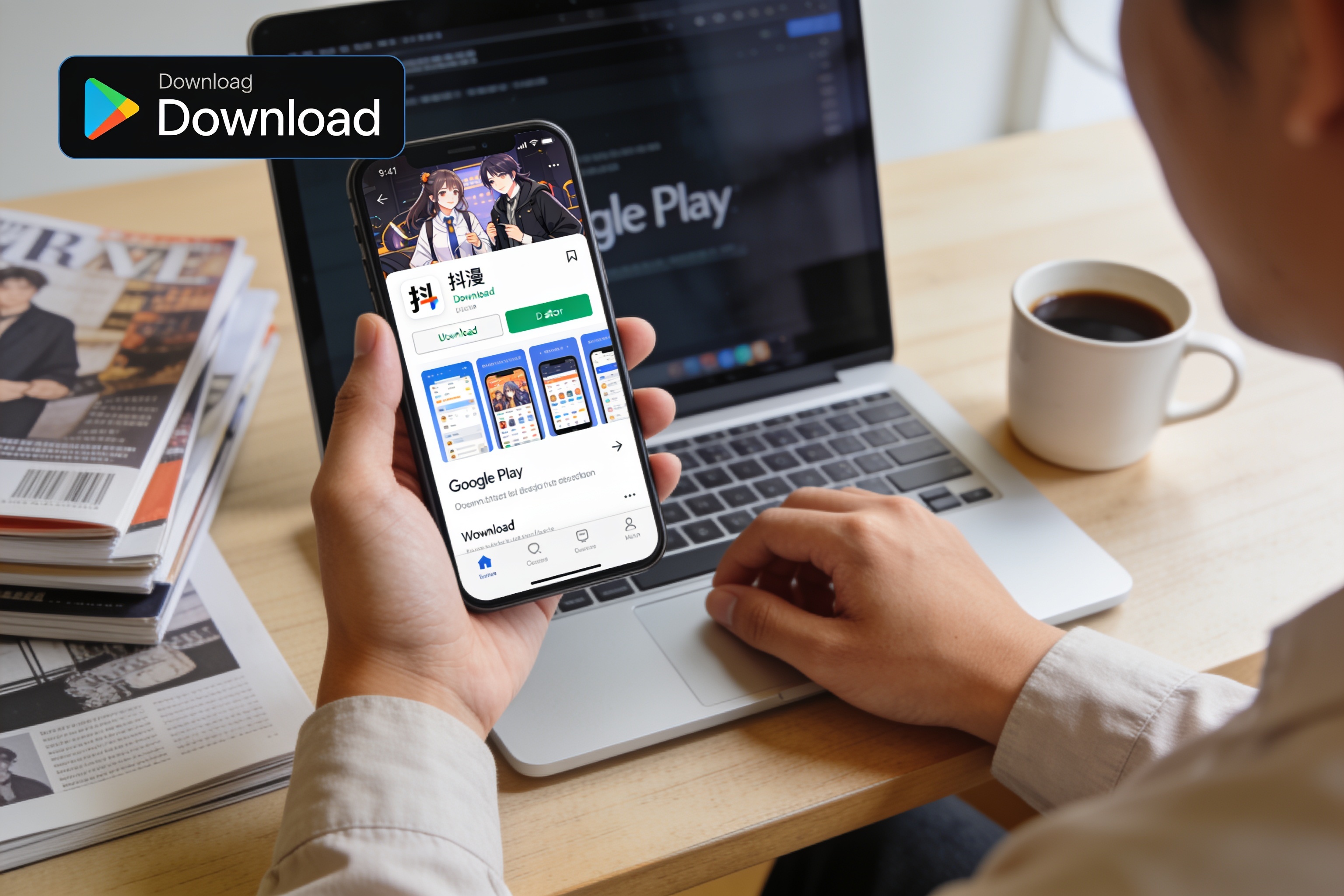 在Google Play下载抖漫